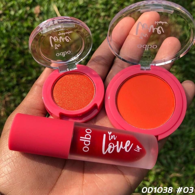 Set trang điểm mắt + má + son Odbo In Love Od1038 | BigBuy360 - bigbuy360.vn