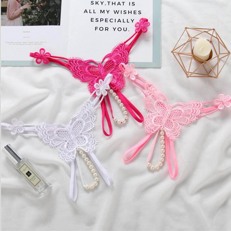 Quần lót lọt khe hạt cườm siêu sexy quyến rũ