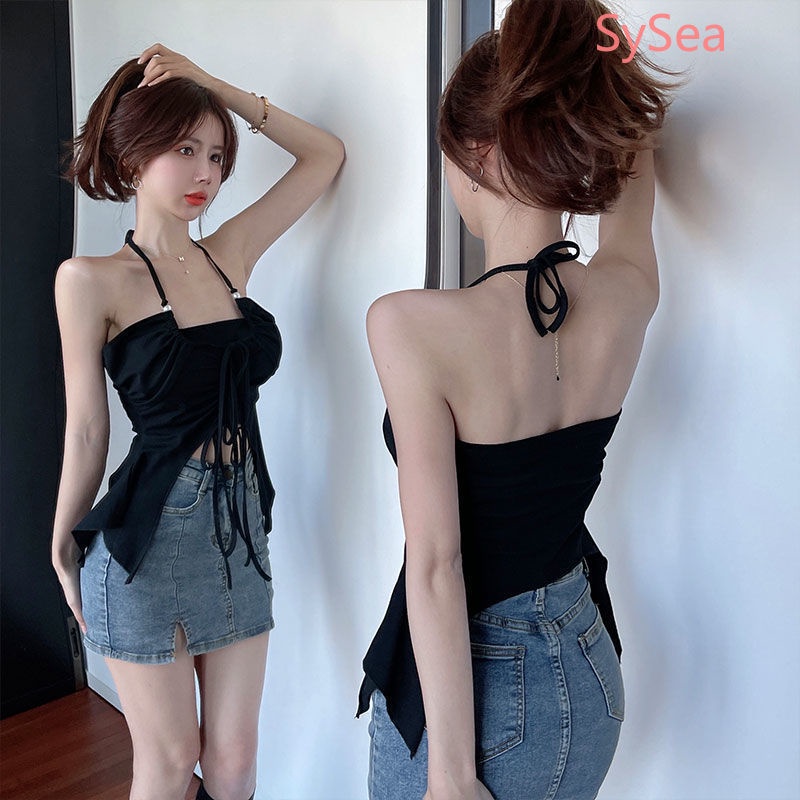 Áo Dây Rút Xếp Ly Quyến Rũ Thời Trang Hè Cho Nữ