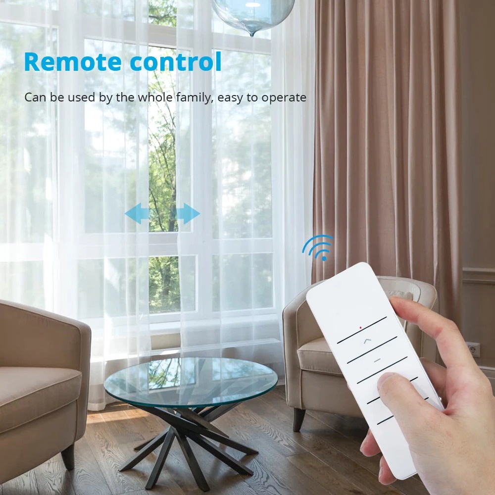 Động cơ rèm thông minh Tuya Zigbee - Motor rèm tự động Tuya, Tương thích Tuya Smart Life, Cần hub Tuya Zigbee để dùng