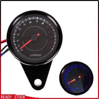 DC 12V Motorcycle Tachometer Modified LED Digital Display Motorbike Gauge