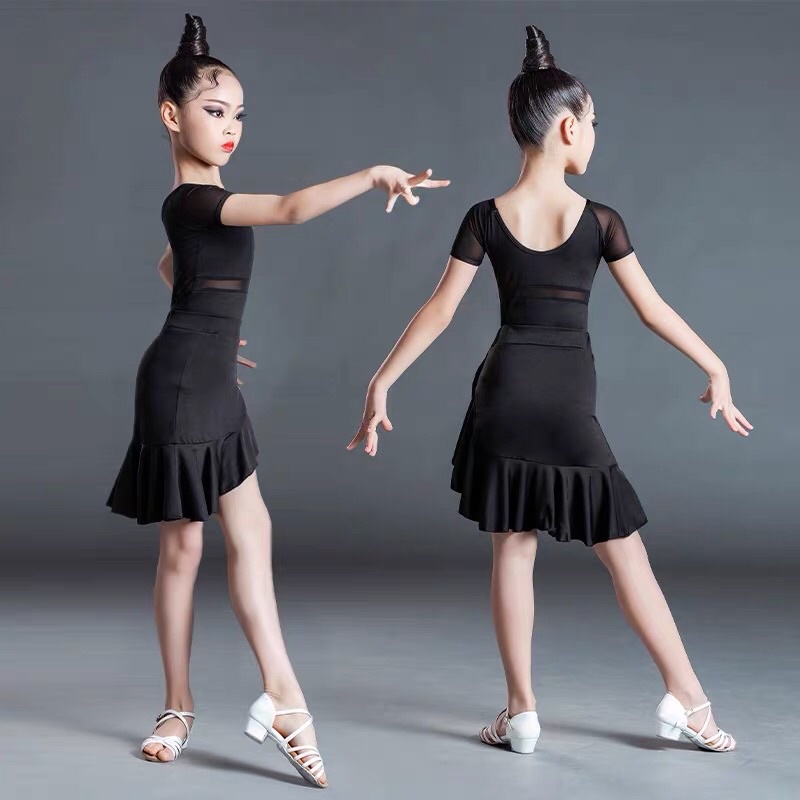 Đầm khiêu vũ dance đầm biểu diễn bé gái