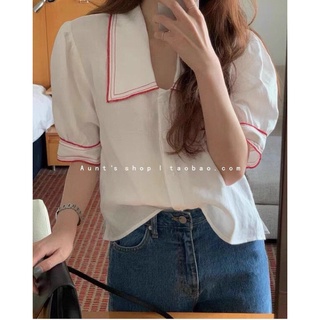 Sơ mi cổ viền thêu