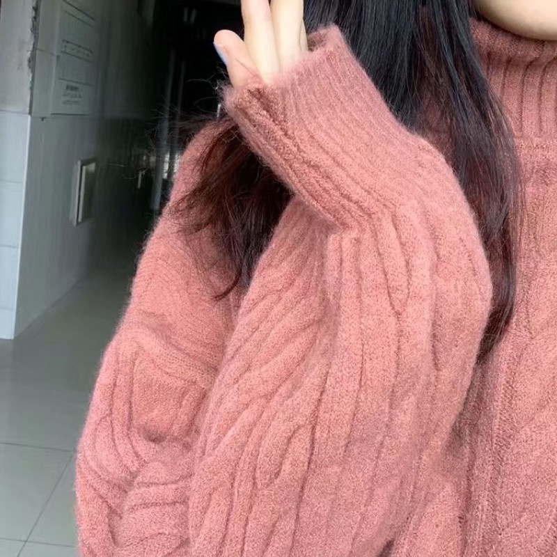Áo Len Cao Cổ Dài Tay Phong Cách Hàn Quốc - 6 mầu Trắng Đỏ Xanh Đen Hồng tím Vàng - Hanlly Fashion - AL5