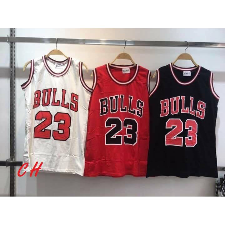 ÁO THỂ THAO 3 lỗ NAM NỮ UNISEX BÓNG RỔ BULL 23 mẫu 2021