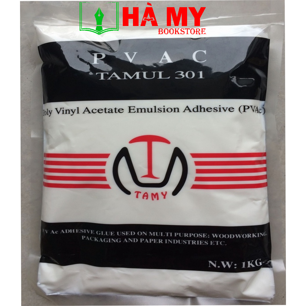 [Hỏa Tốc] Keo Sữa Tamy Mã Tamul 341 (1Kg) - PVAC tổng hợp chất lượng cao - Nhà sách Hà My