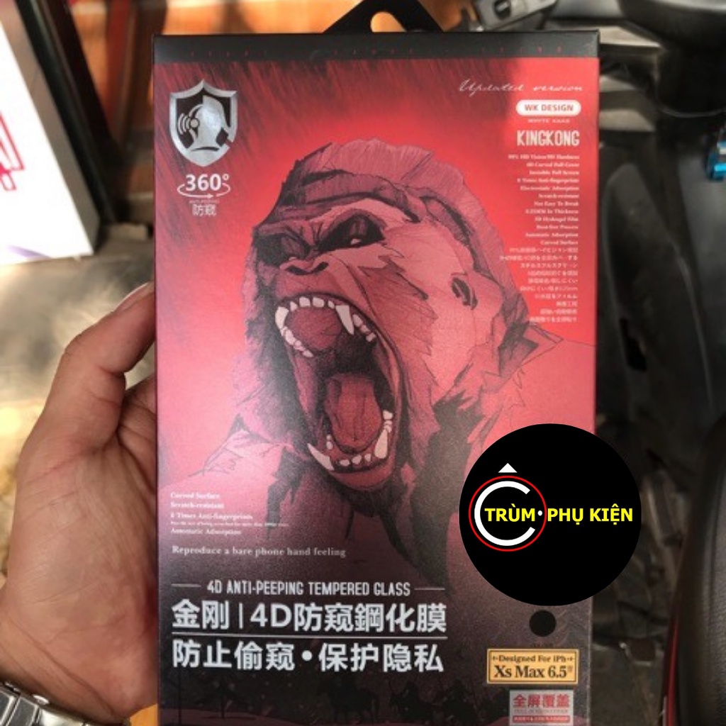 Cường Lực KINGKONG Full Màn Chống Nhìn Trộm - Chính Hãng