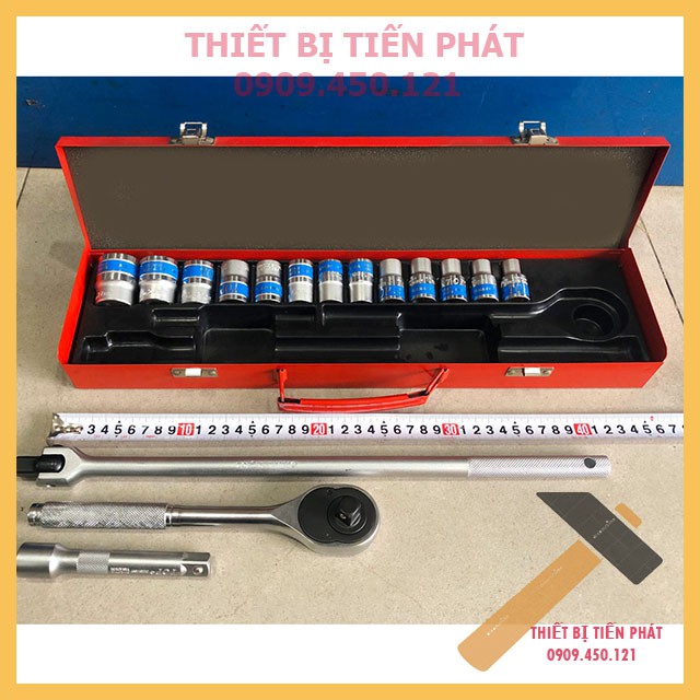 Bộ Tuýp 17 Món Đức ( Lục ) Hệ Mét TOP 1/2'' - KW-S417B-1 Chính Hãng
