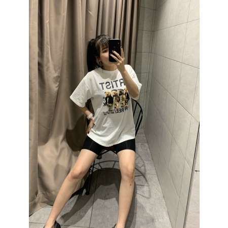 Áo Phông Nữ QC Chất Cotton Thô Siêu Đẹp, Áo Phông Dáng Rộng In Hình Gấu Cute Freesize [Kèm Video Ảnh Thật] | BigBuy360 - bigbuy360.vn