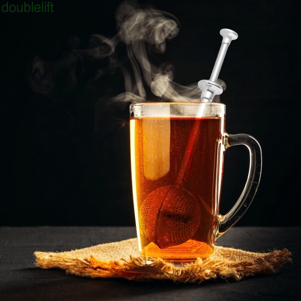 Dụng cụ lọc trà hình quả bóng bằng thép không gỉ tiện lợi