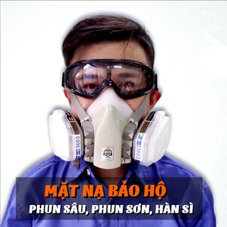 Mặt nạ chống độc N99, tặng kèm kính bảo hộ