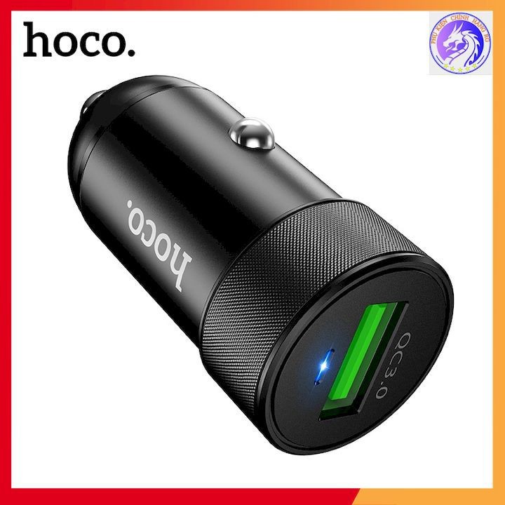 Tẩu Sạc Xe Hơi Hoco Z32 1 Cổng USB Sạc Nhanh 18W QC3.0 - Hàng Chính Hãng