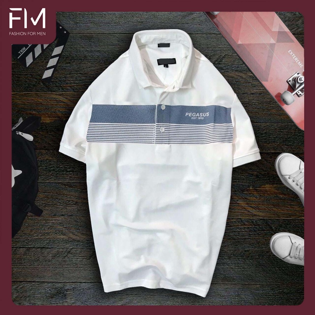Áo Polo nam cổ bẻ ngắn tay, chất liệu vải cá sấu cotton cao cấp, trẻ trung, năng động – FORMEN SHOP – FMPS105 | BigBuy360 - bigbuy360.vn
