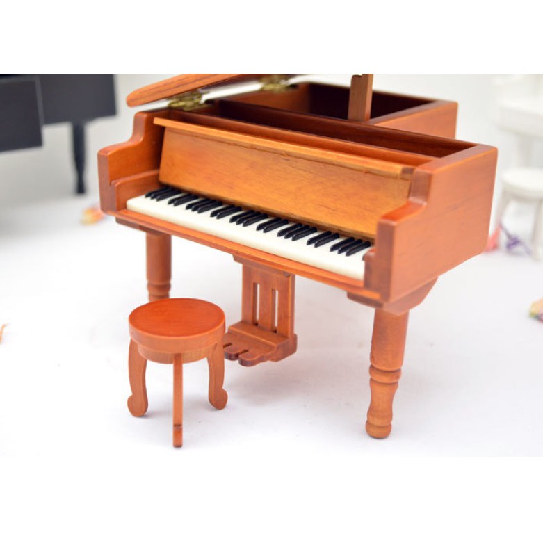Hộp nhạc đàn piano bằng gỗ cá tính