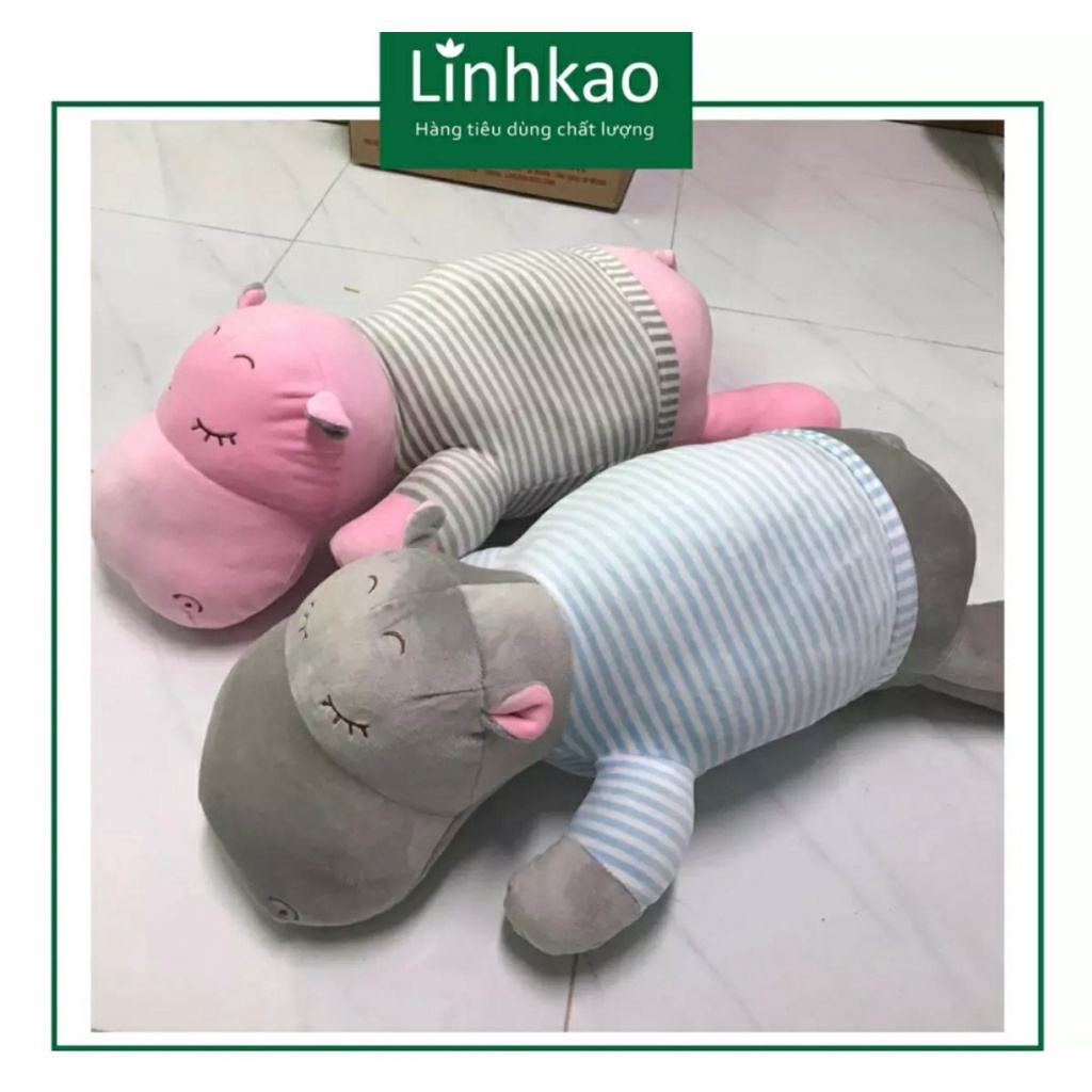 ( siêu mịn) Gấu bông hà mã Bobby 60cm