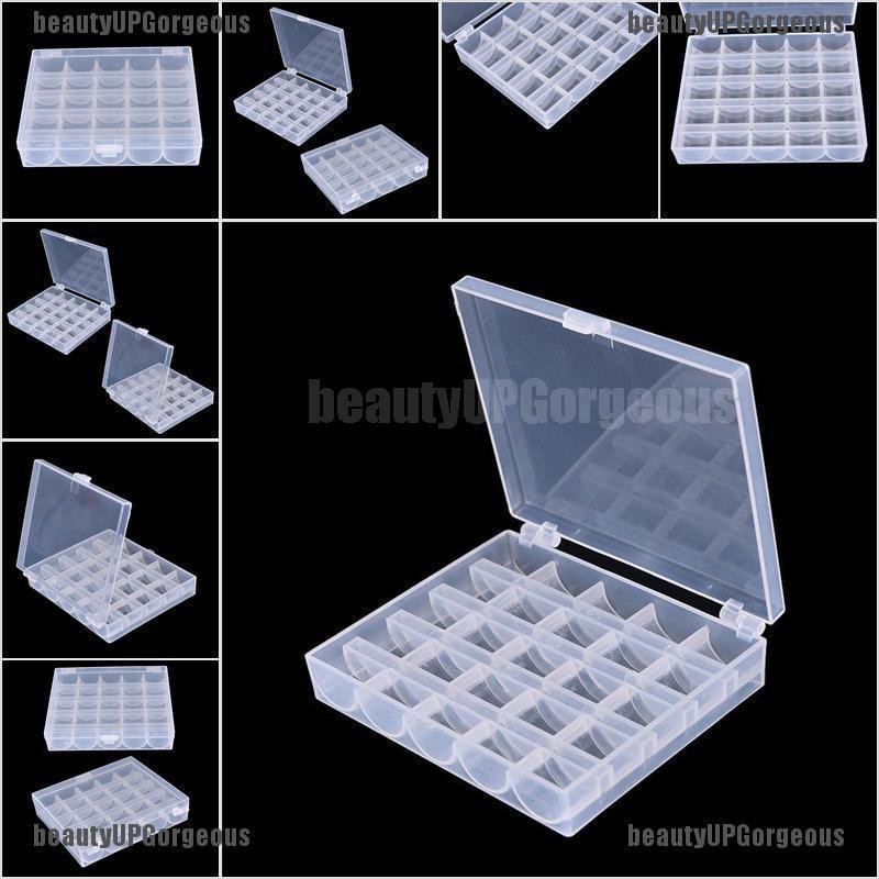 Hộp Nhựa Đựng 25 Cuộn Chỉ Tiện Lợi