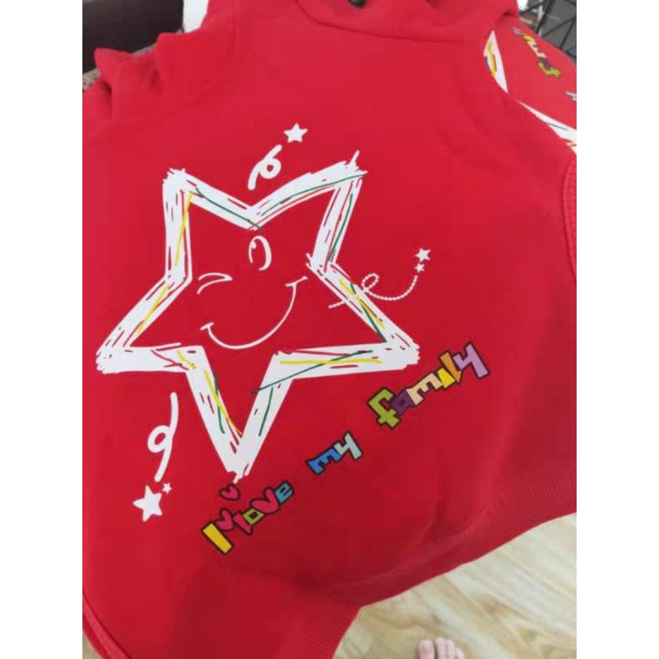 🌟VIDEO ÁO NỈ HOODIE, NỈ MŨ GIA ĐÌNH LUCKY STAR, ÁO ĐÔI  LOẠI 1 ĐỦ MÀU ĐỦ SIZE