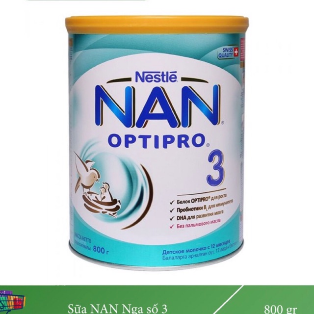 Sữa Nan Nga số 3 800g