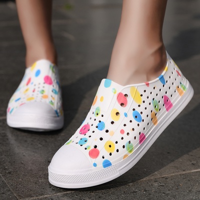 Giày nhựa giới tính đi mưa native hình họa màu sơn  mẫu phong phú mua khuyễn mãi thêm 2 jibitz sticke