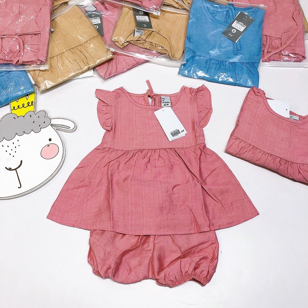 Bộ thô đũi bé gái 4 mầu