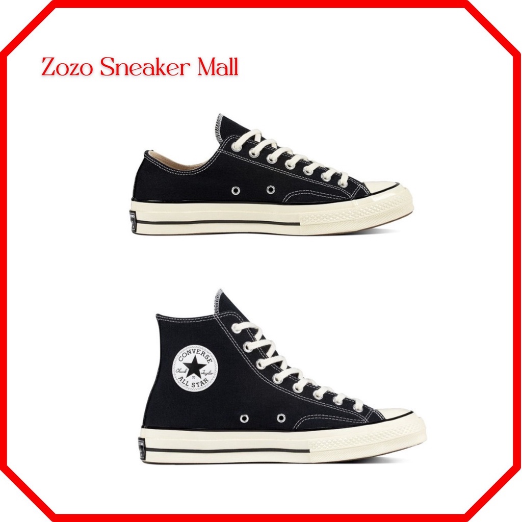 Giày Converse CV 1970s Cổ Cao,Thấp Đen - Giày Thể Thao Nam Nữ Thời Trang Học Sinh Đi Học Giá Rẻ Full Box Bill