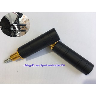 Gù chống đổ sau, chống ngang cnc mới thân nhựa ABS lắp xe exciter150/winner
