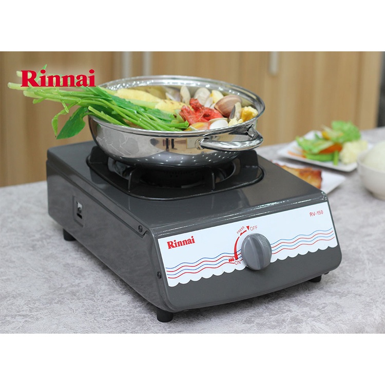 Bếp gas đơn Rinnai RV-150 Lửa xanh, Tiết kiệm gas, Bảo Hành Chính Hãng