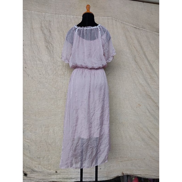 Đầm voan tơ size M L nhỏ