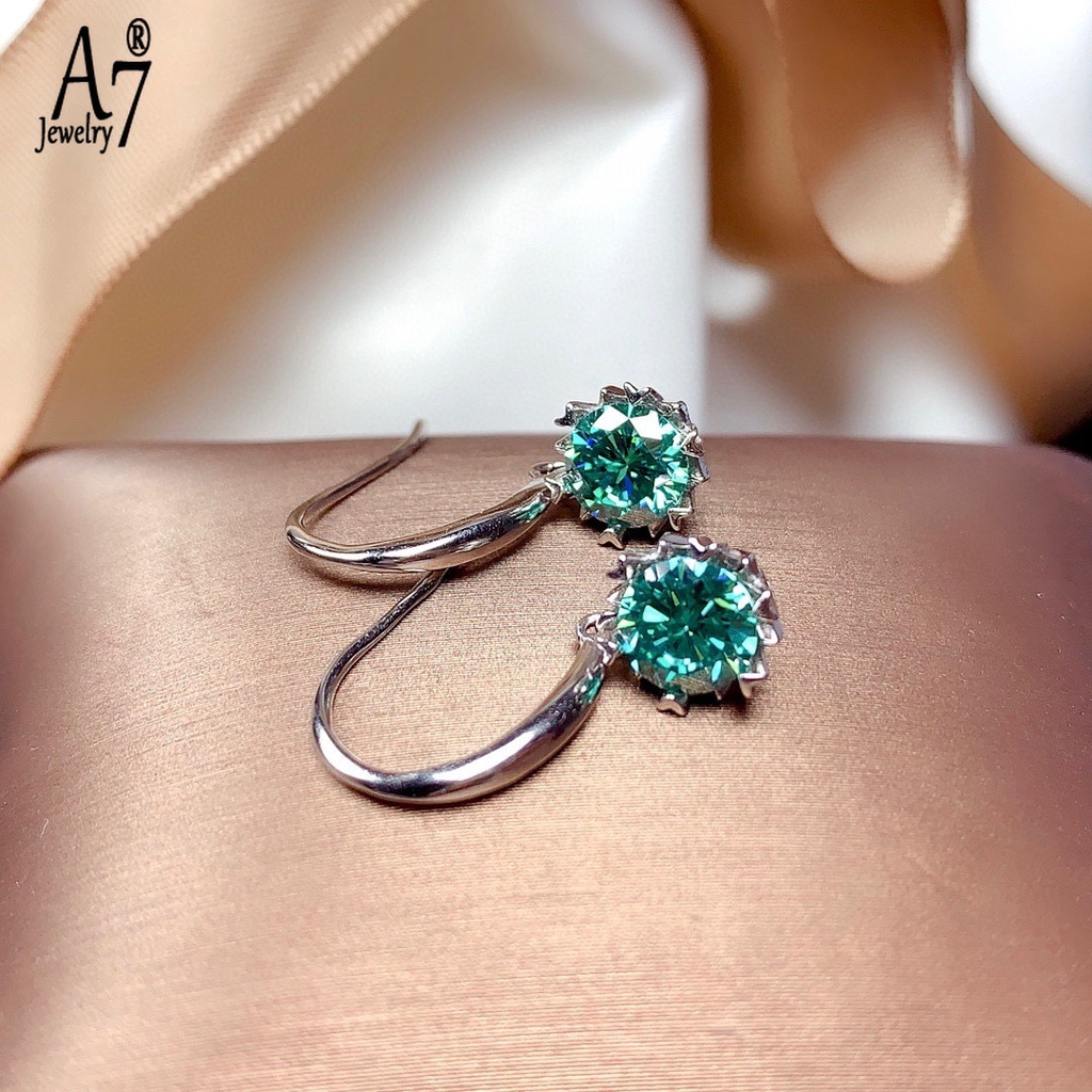 1 đôi bông tai hình hoa tuyết xanh lấp lánh