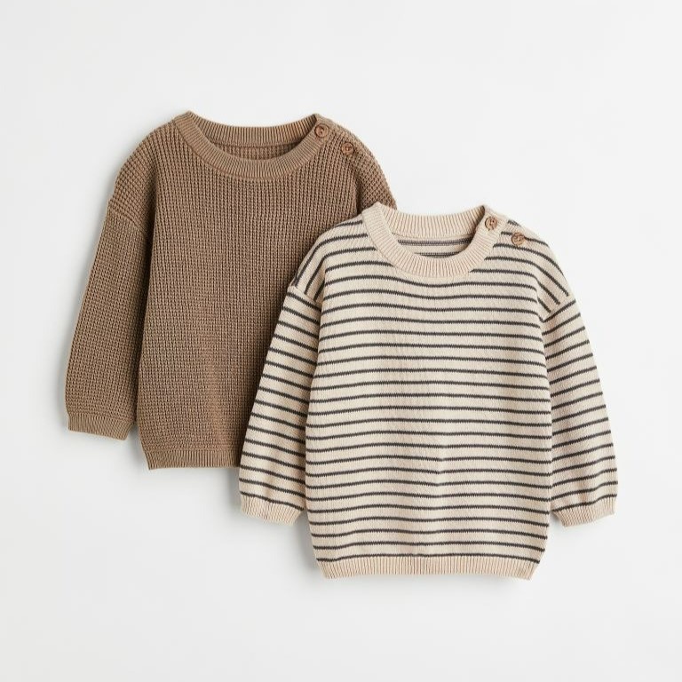 Áo len HM bé trai áo thu đông auth