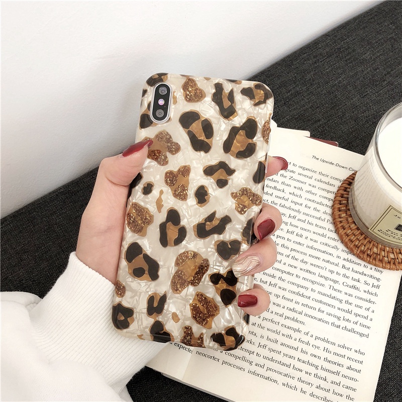 Ốp điện thoại in họa tiết da báo cho Iphone Xs Max | BigBuy360 - bigbuy360.vn