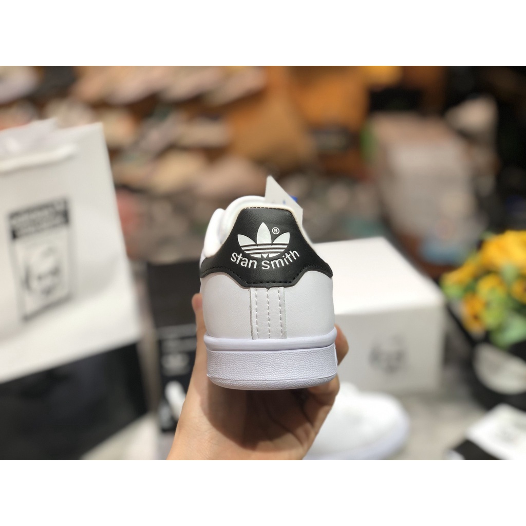 (FULLBOX - CÓ SẴN) giày thể thao STAN SMITH Trắng gót xanh