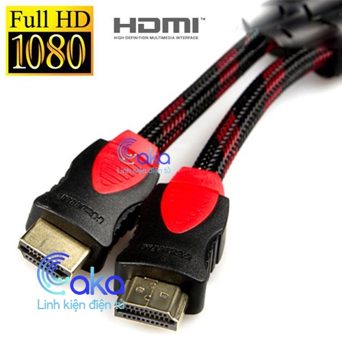 [Dây dù] Dây HDMI tròn 1.5m/3m/5m/10m/15m/20m chất lượng giá tốt