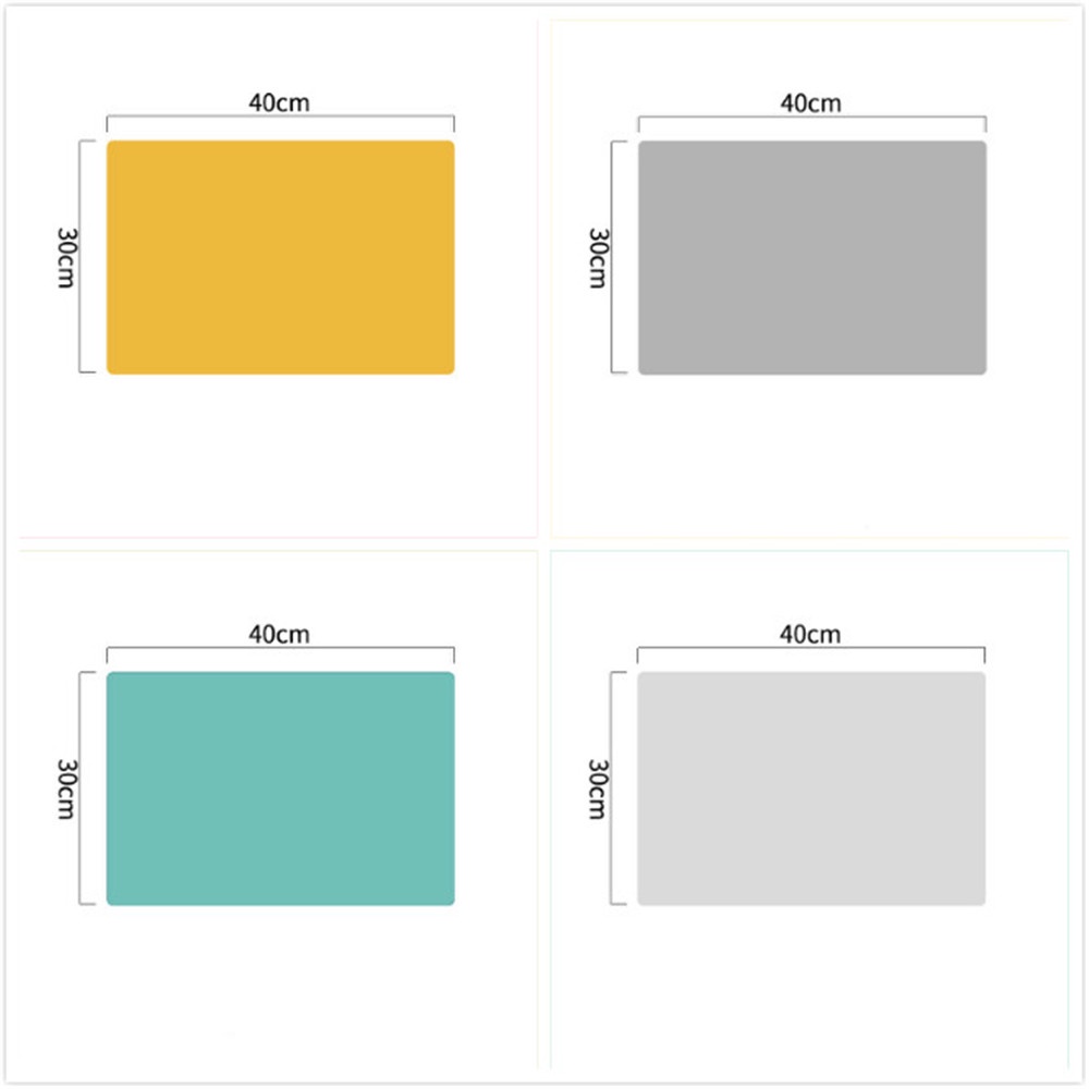 [sweet] Nordic style thermal insulation placemat Morandi color silicone waterproof non-slip placemat 1 pcs