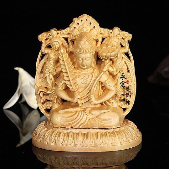 Tượng Phật Hư Không Tạng Bồ Tát-Tặng vòng đeo tay (để trên bàn lv với trên taplo ôtô ) - TẶNG 1 VÒNG ĐEO TAY TẶNG