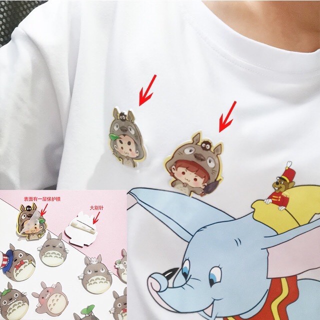 Ghim huy hiệu cài áo balo hình TOTORO Siêu Cute - 901