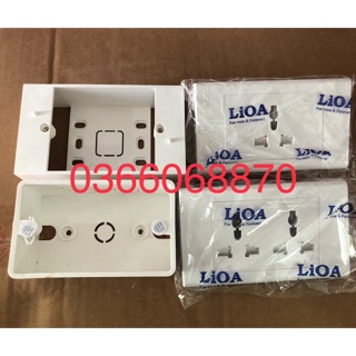 Mặt ổ cắm 3 chấu LiOA ổ cắm đơn Đa Năng Chính hãng LiOA