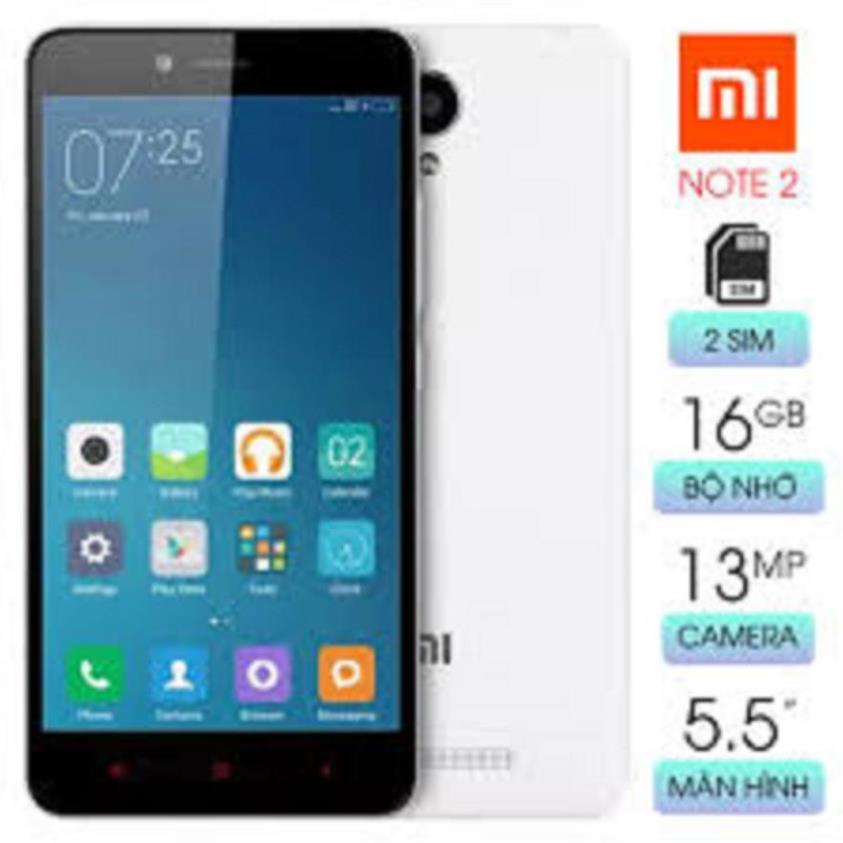 điện thoại Xiaomi Redmi Note 2 2sim Ram 2G/16G mới Chính hãng, chơi game mượt = BCC 06