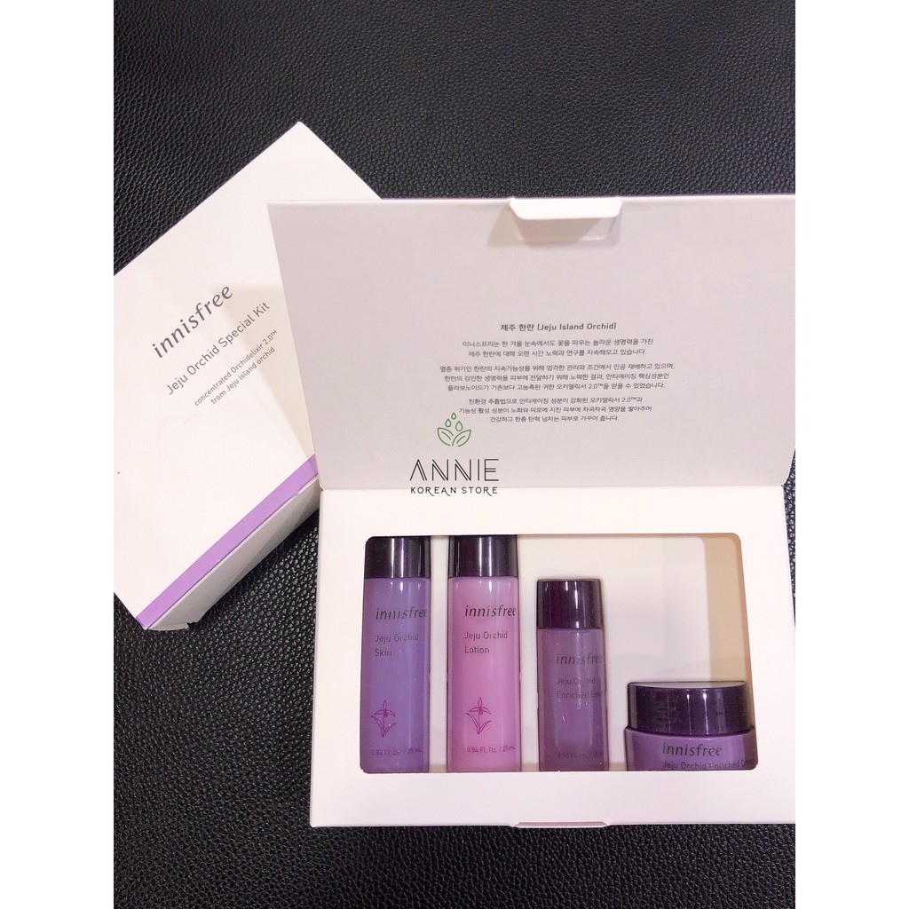 Set dưỡng da chống lão hoá  Innisfree Jeju Orchid Special Kit