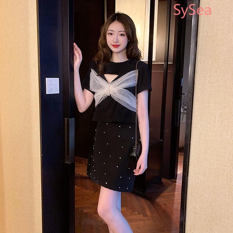 Áo Thun Phối Ren Thời Trang Mùa Hè Có size Lớn Cho Nữ