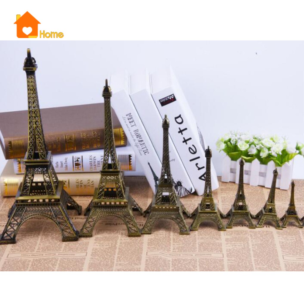 Mô Hình Tháp Eiffel Bằng Kim Loại Trang Trí 32cm - 48cm