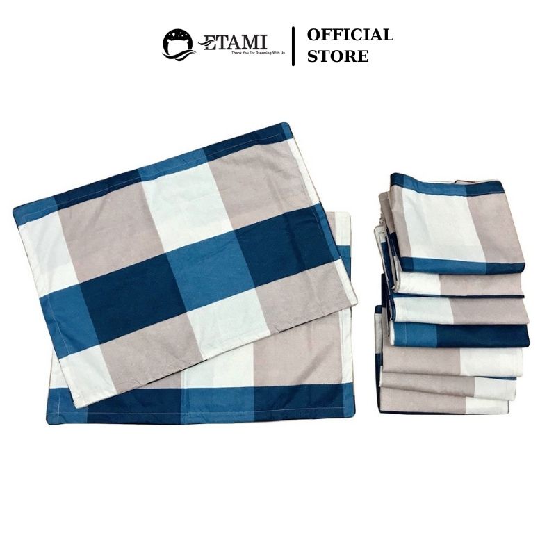 Vỏ gối nằm cao cấp cotton 45x65 ETAMI thiết kế mềm mịn