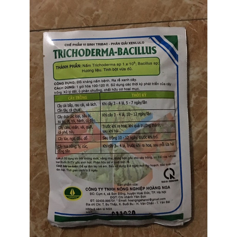 chế phẩm trichoderma-bacillus