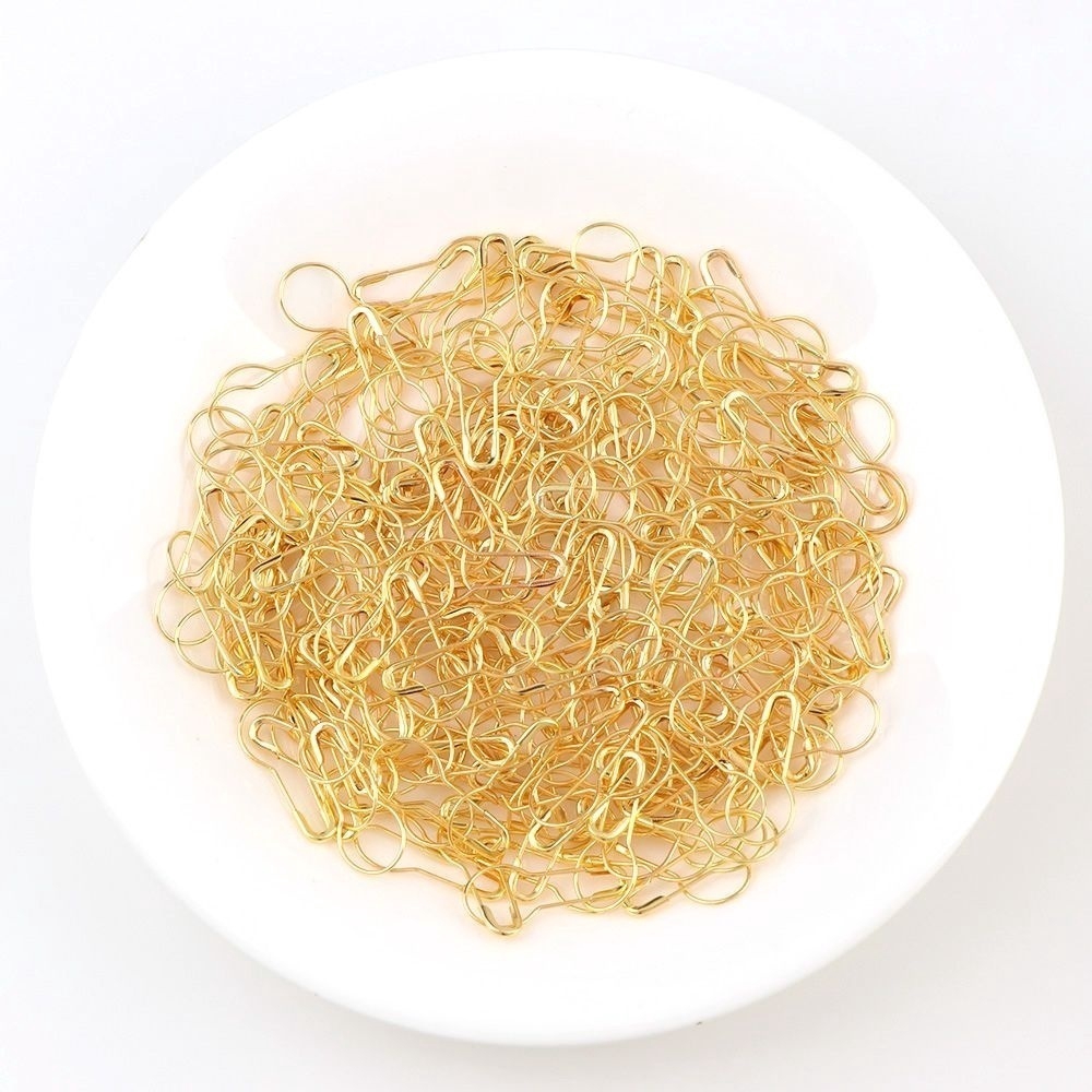 Set 100 Ghim Cài Áo Kim Loại Màu Trơn Đơn Giản