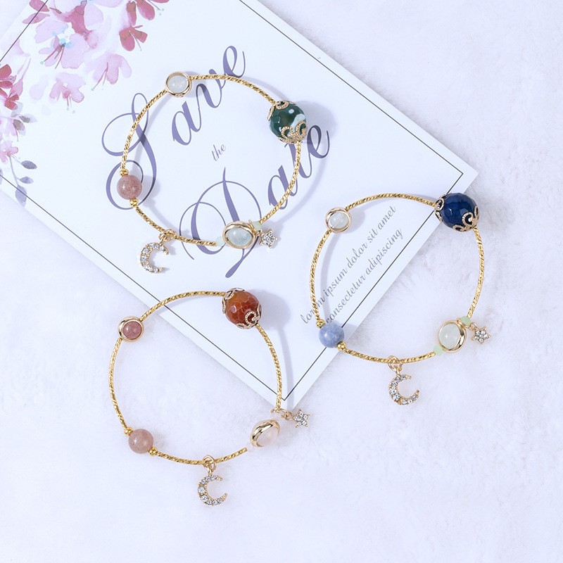 Vòng Đeo Tay Đính Hạt Pha Lê Phong Cách Hàn Quốc Dành Cho Nữ | BigBuy360 - bigbuy360.vn