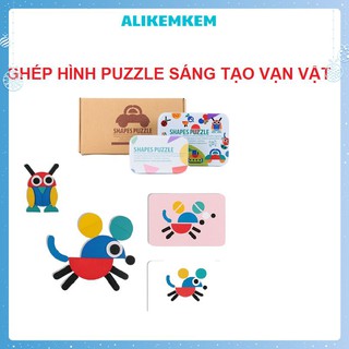 Đồ Chơi Xếp Gỗ [𝐅𝐑𝐄𝐄𝐒𝐇𝐈𝐏] Chơi Xếp Hình Tư Duy Sáng Tạo