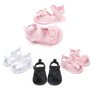 Giày sandal đính nơ dễ thương cho bé gái
