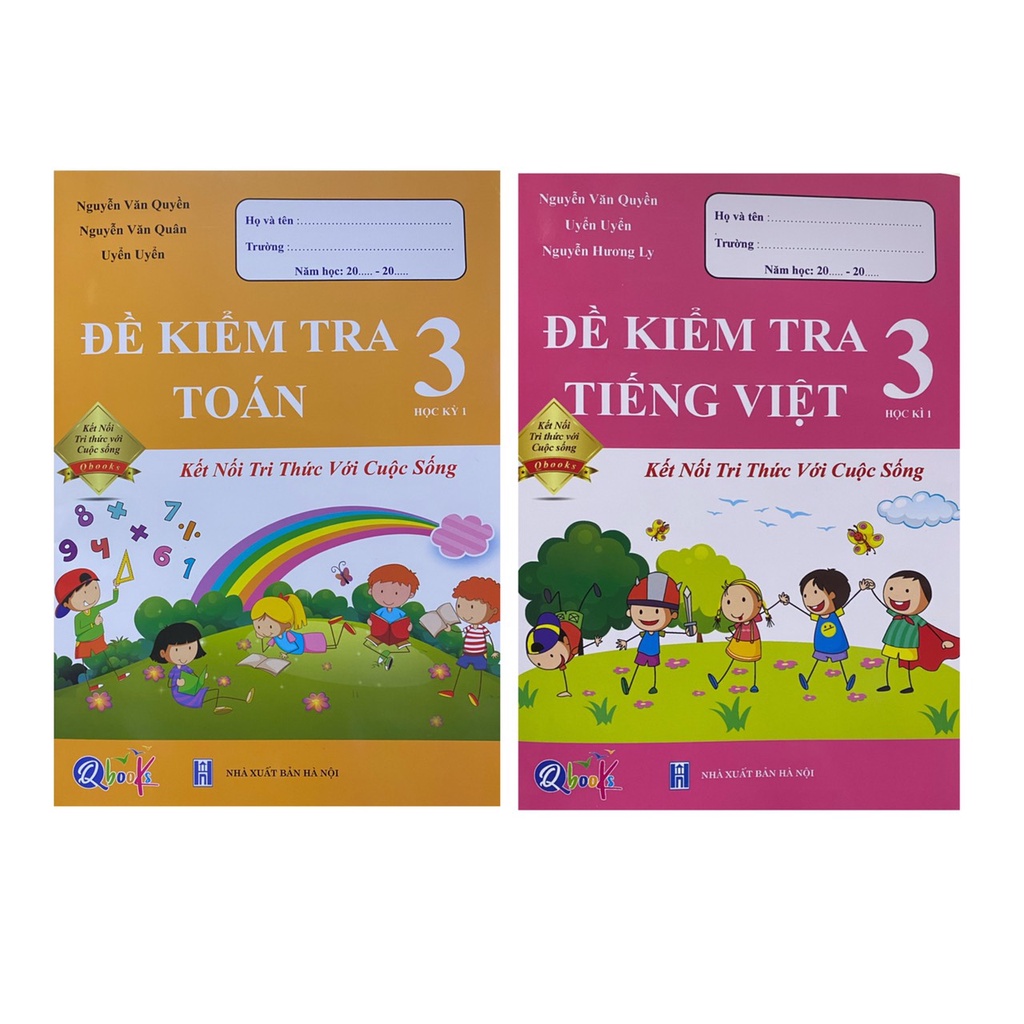 Sách - Combo Đề kiểm tra tiếng việt 3 tập 1 + Đề kiểm tra toán 3 tập 1 ( Kết nối tri thức )