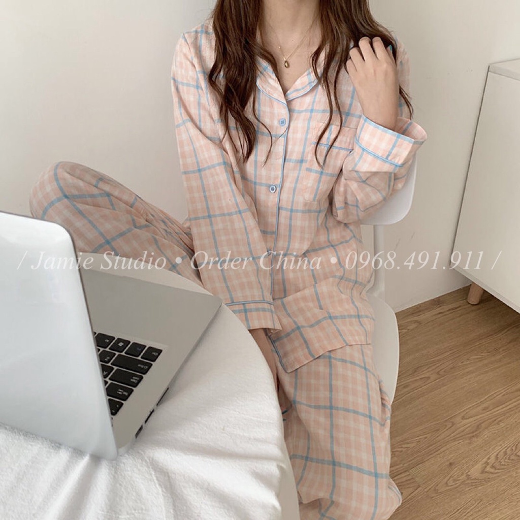 [HÀNG CHẤT] Bộ ngủ pijama dài tay cotton 100% hàng đẹp không bai xù mẫu mới nhất 2021 | BigBuy360 - bigbuy360.vn