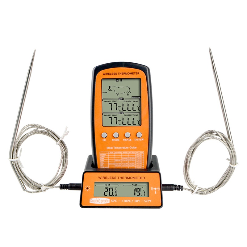 Dụng Cụ Đo Lường Kỹ Thuật Số Không Dây Cho Lò Nướng BBQ